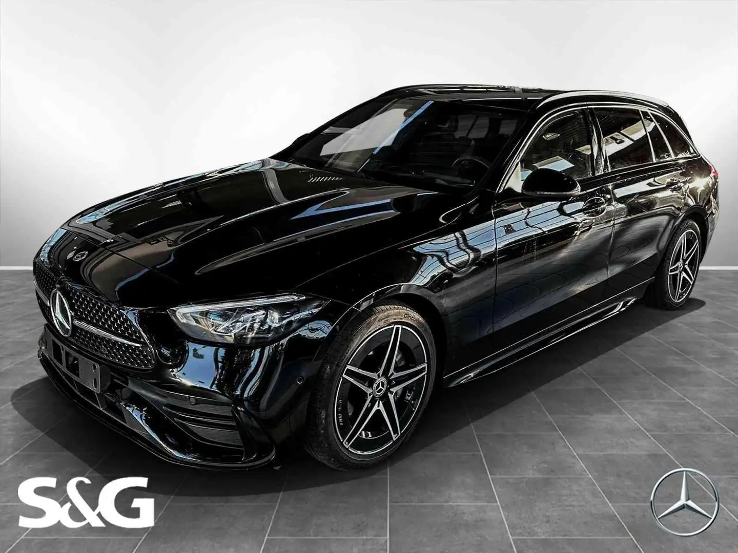 Mercedes-Benz C 220 d T AMG Night+MBUX+360°+AHK+LED+18 Černá - 1