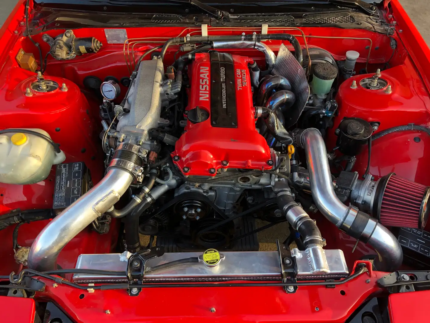 Nissan 200 SX OEM+ restored Nissan 200SX S13 (1990) SR20DET (S14 Rouge - 2