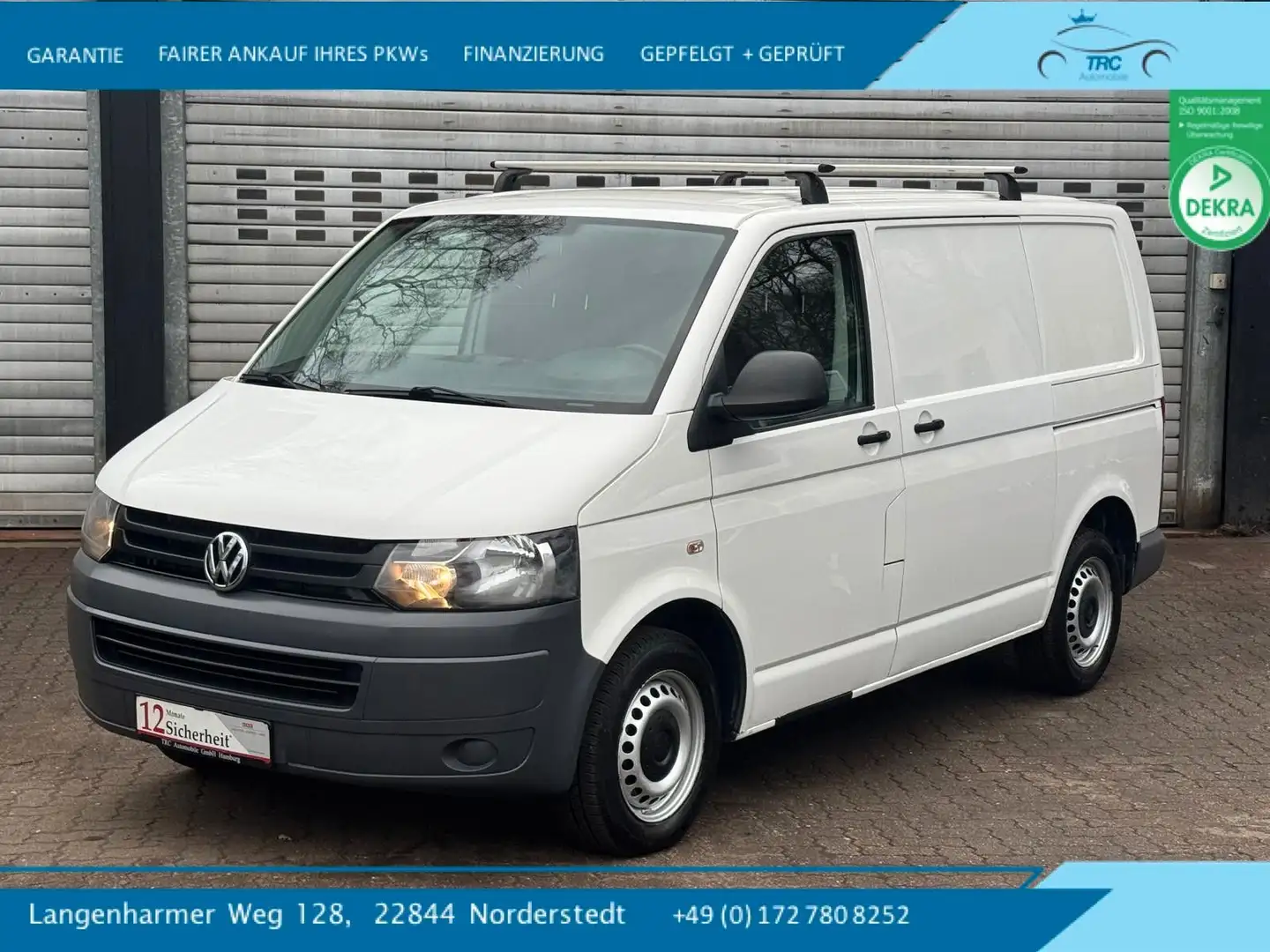 Volkswagen T5 Transporter Kasten-Kombi Kasten Weiß - 1
