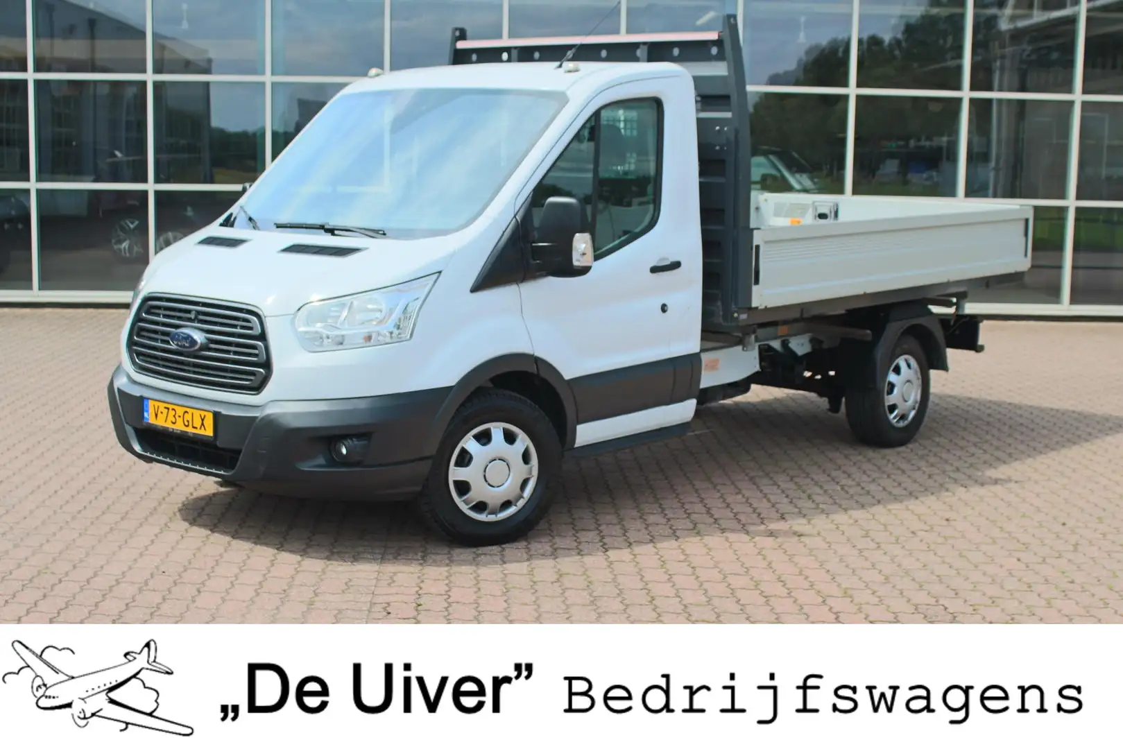 Ford Transit 350 2.0 TDCI L3H1 Trend DRIE ZIJDIGE KIPPER, Navig Blanc - 1