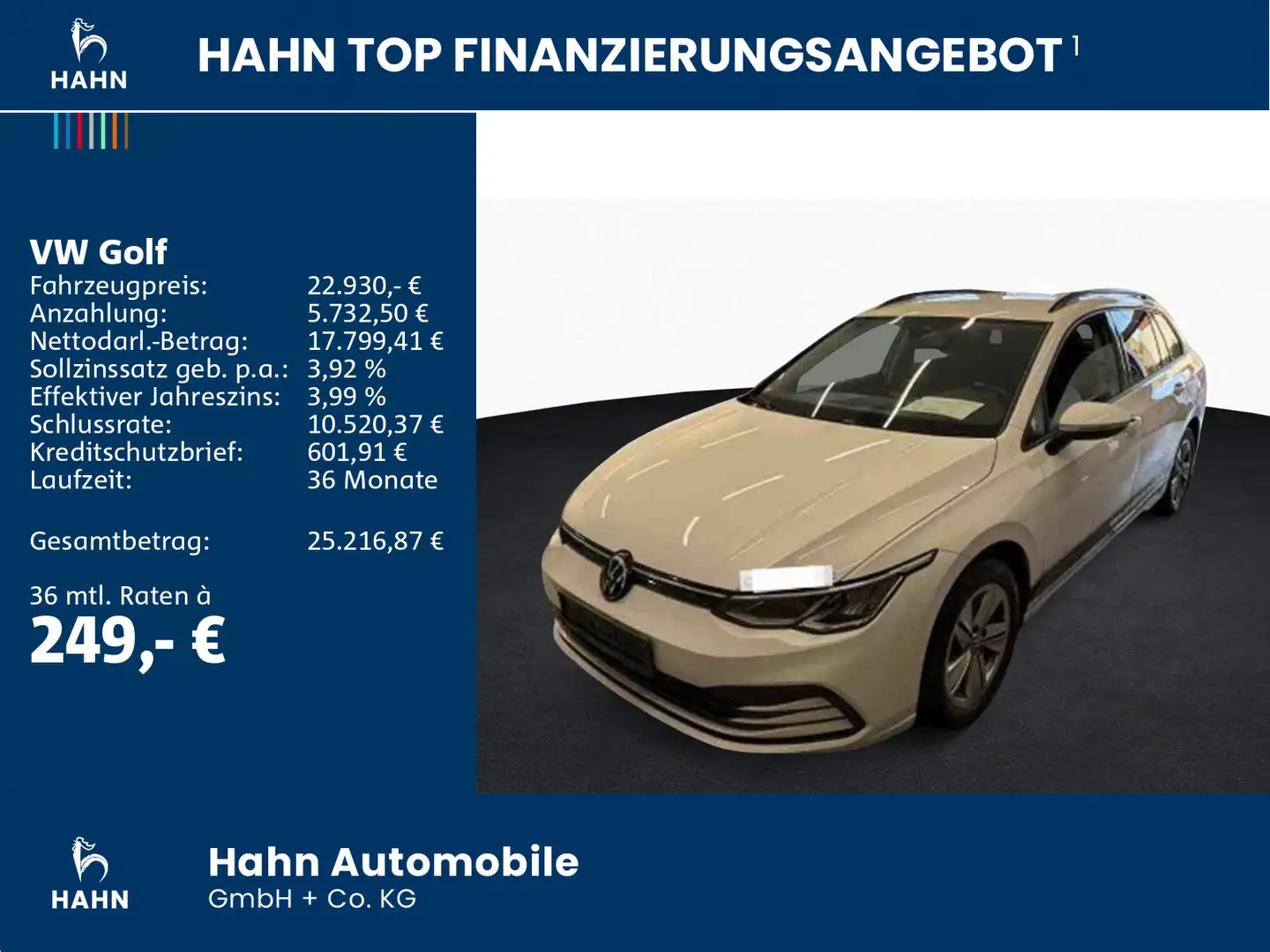 Volkswagen Golf Variant Golf VIII Variant 2.0TDI DSG Life LED Standh AHK Weiß - 2