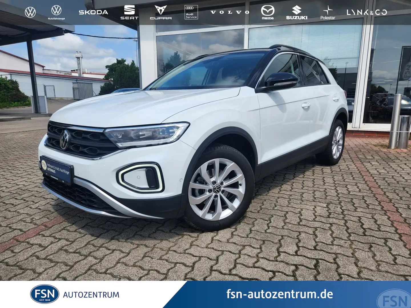 Volkswagen T-Roc 1.5 TSI DSG Life IQ.Drive RFK LED Navi Blanc - 1