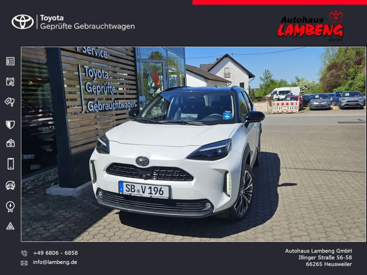 Toyota Yaris Cross Hybrid 130 1.5 VVT-i Style Plus Weiß - 1