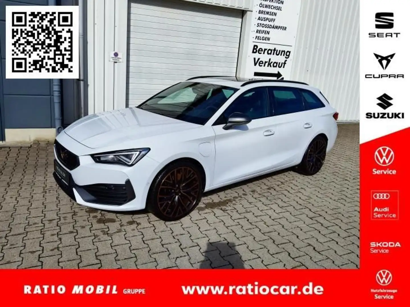 CUPRA Leon LEON SPORTSTOURER VZ 1.4 E-HYBRID DSG PANORAMAD. Weiß - 1