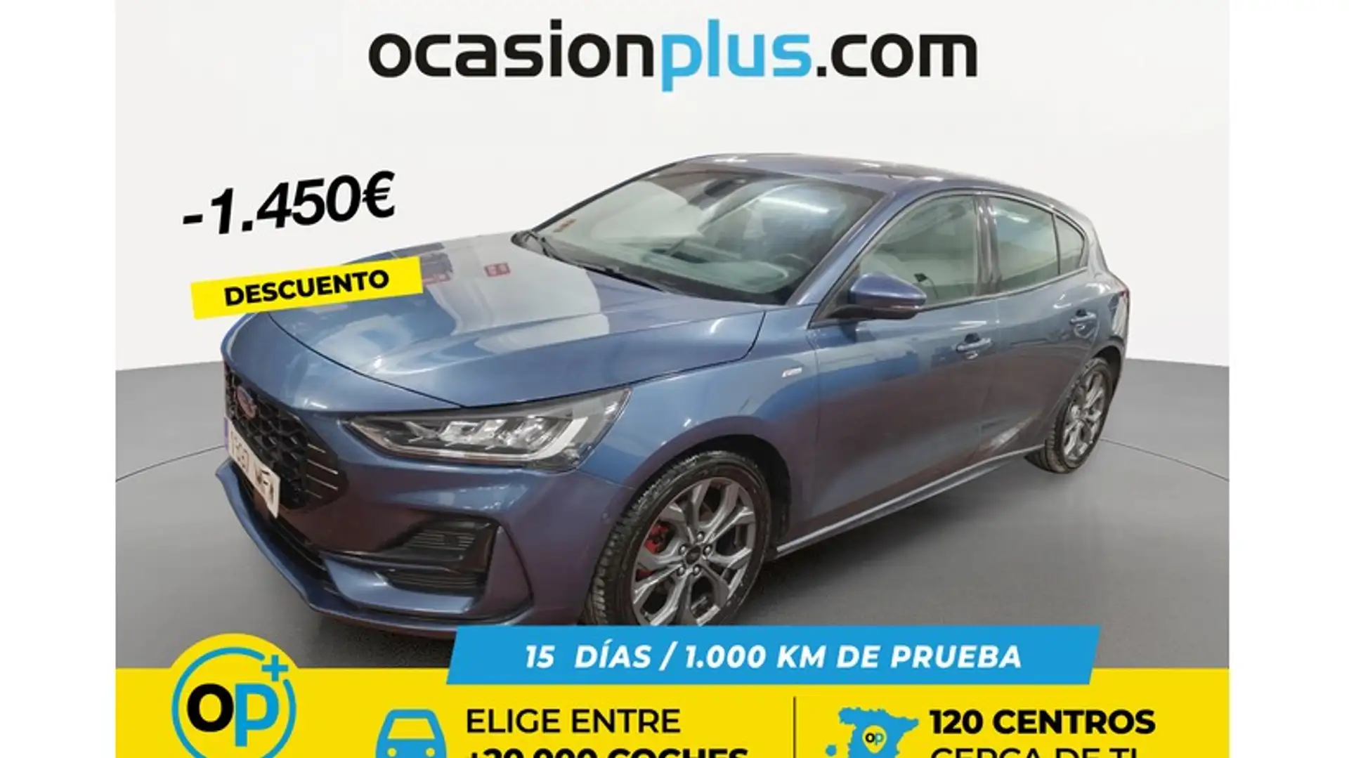 Ford Focus 1.0 Ecoboost MHEV ST-Line 125 Bleu - 1