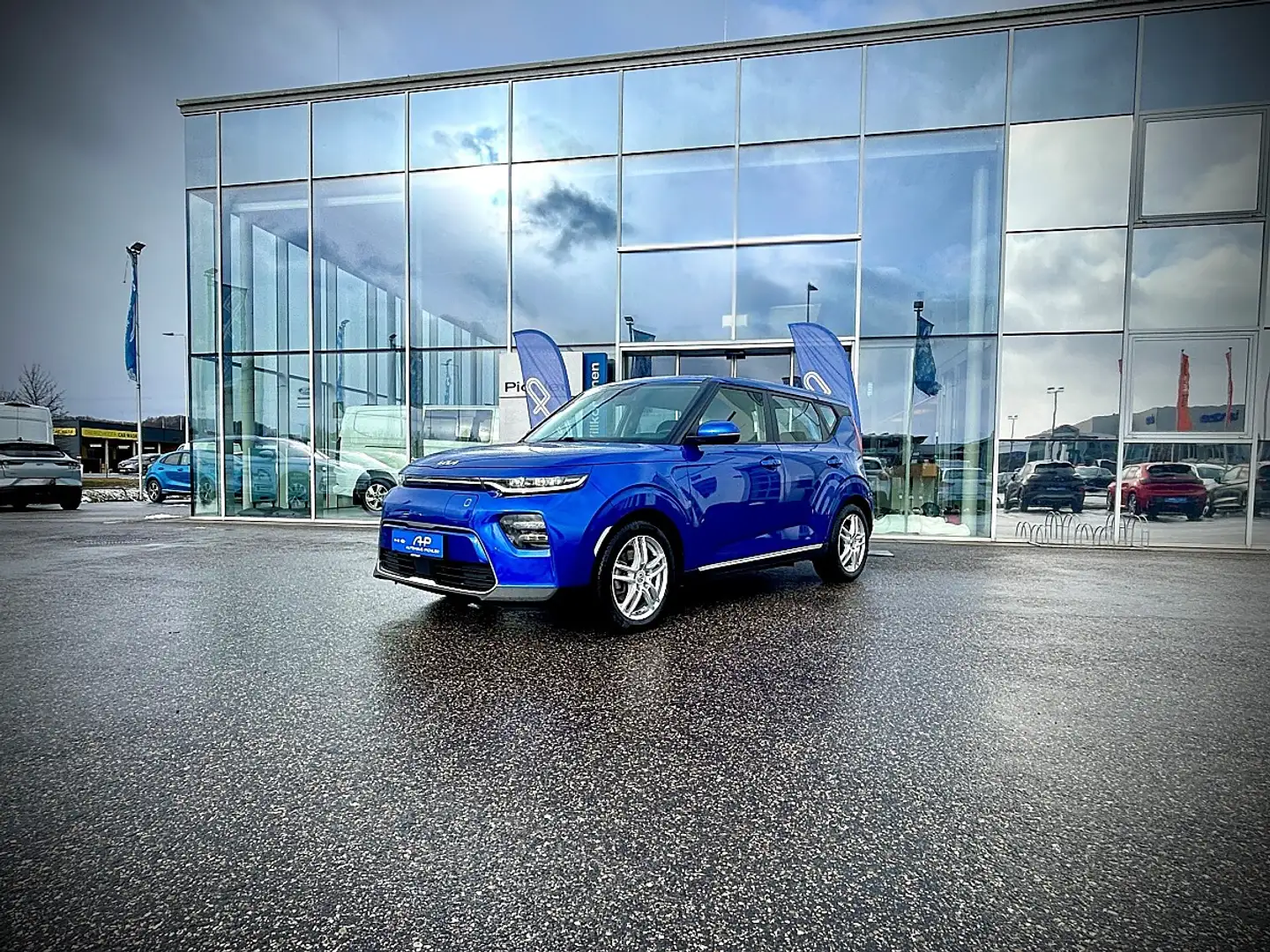 Kia Soul EV 64kWh Long Silber 100% SOH Blau - 2