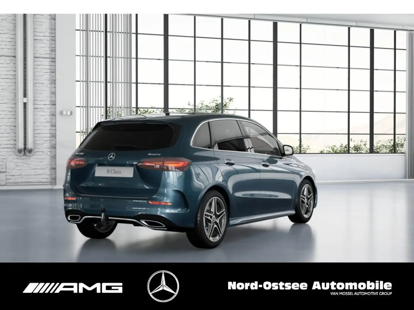 Mercedes-Benz B 250 4M AMG 360° Kam Distro AHK Multibeam Pano Albastru - 2