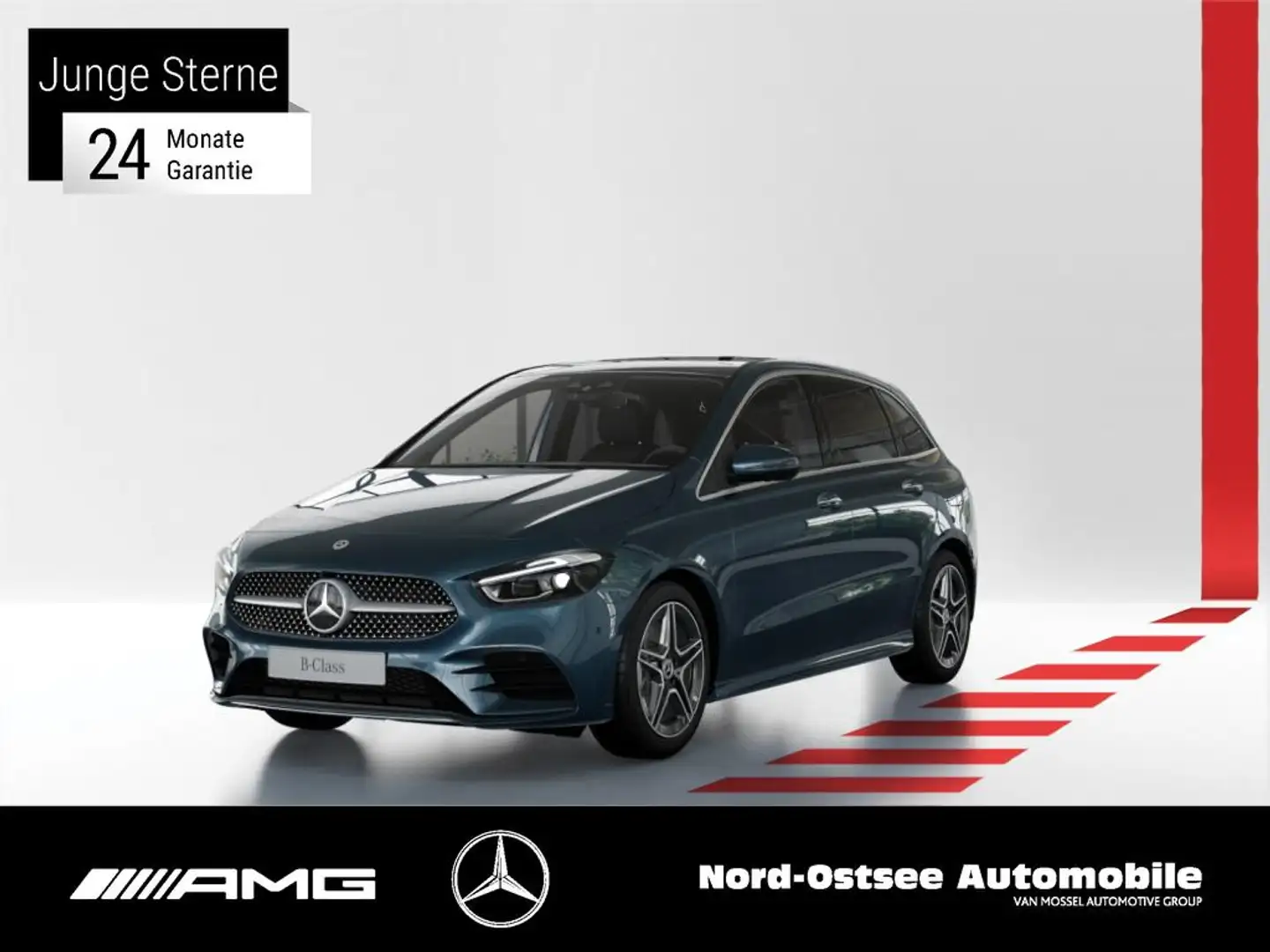 Mercedes-Benz B 250 4M AMG 360° Kam Distro AHK Multibeam Pano Albastru - 1