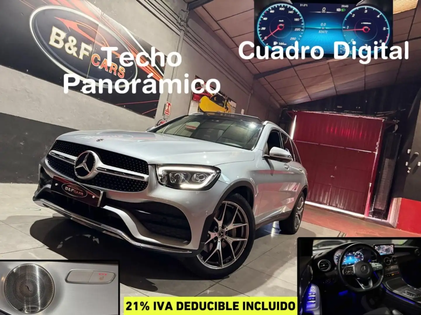 Mercedes-Benz GLC 220 220d 4Matic 9G-Tronic Plateado - 1
