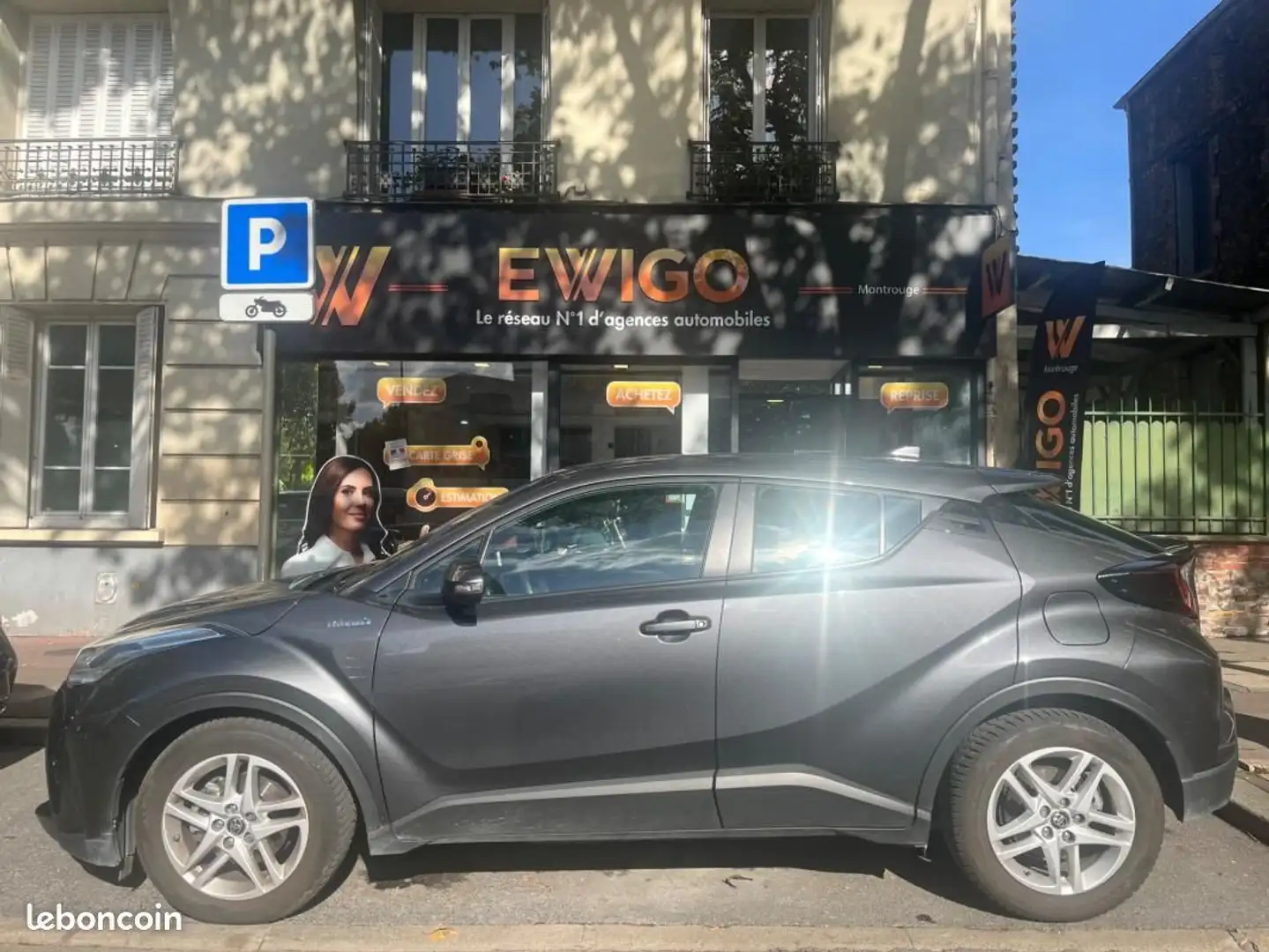 Toyota C-HR 1.8 122H 100 HYBRID FULL-HYBRID DYNAMIC BUSINESS 4X2 E-CVT BVA Grijs - 2