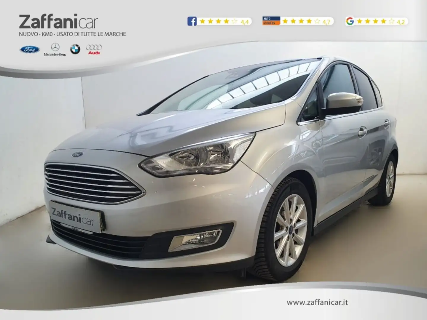 Ford C-Max 1.5 TDCi 120CV Start&Stop Titanium Argintiu - 1