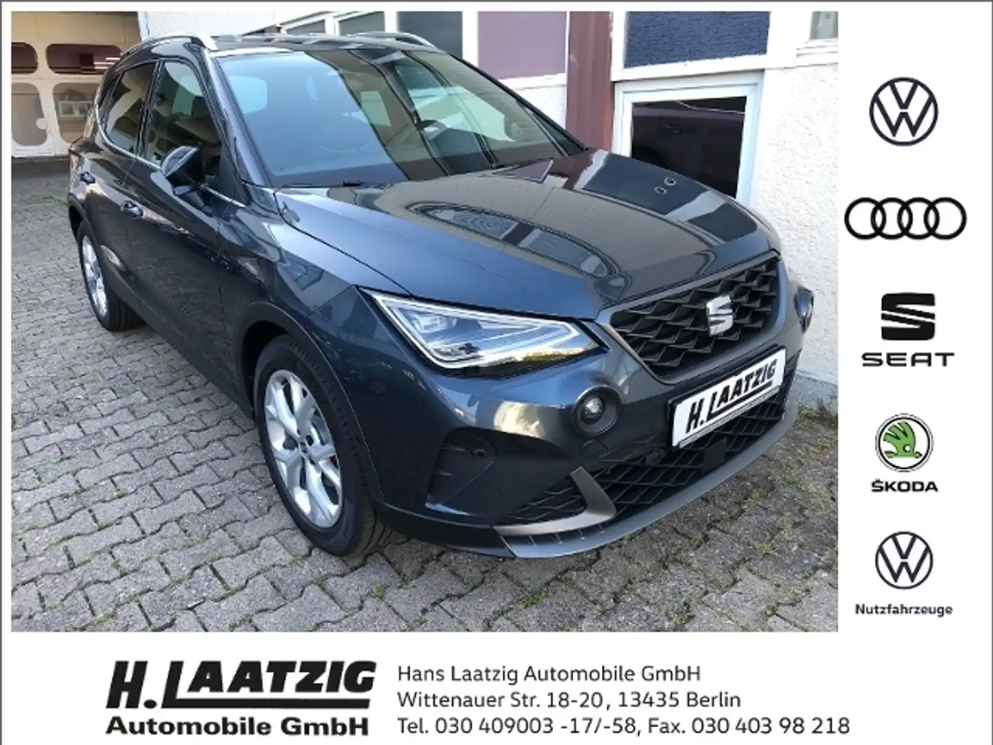 SEAT Arona 1.5 TSI DSG FR Navi LED ACC App Grigio - 1