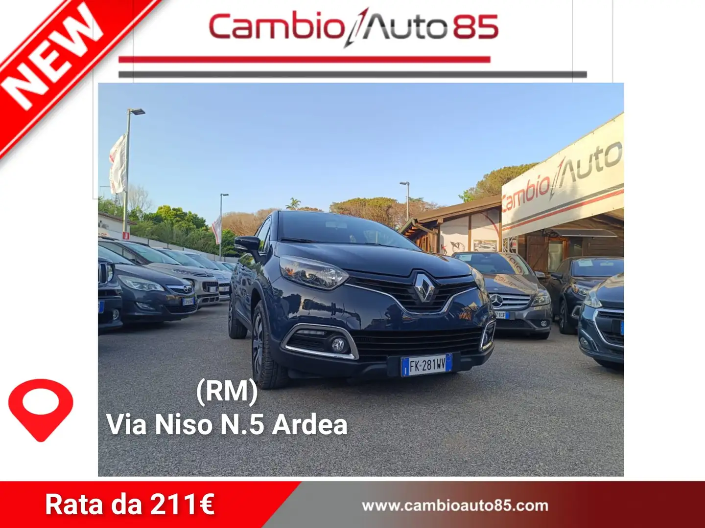 Renault Captur Captur I 2013 1.5 dci Intens (energy r-link) 90cv Blu/Azzurro - 1