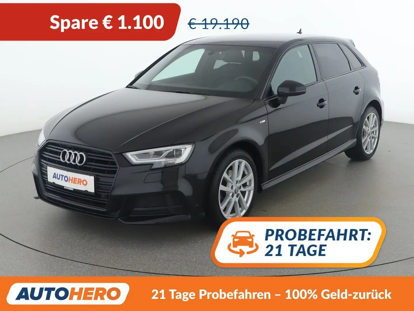 Audi A3 30 TFSI S-Line Schwarz - 1