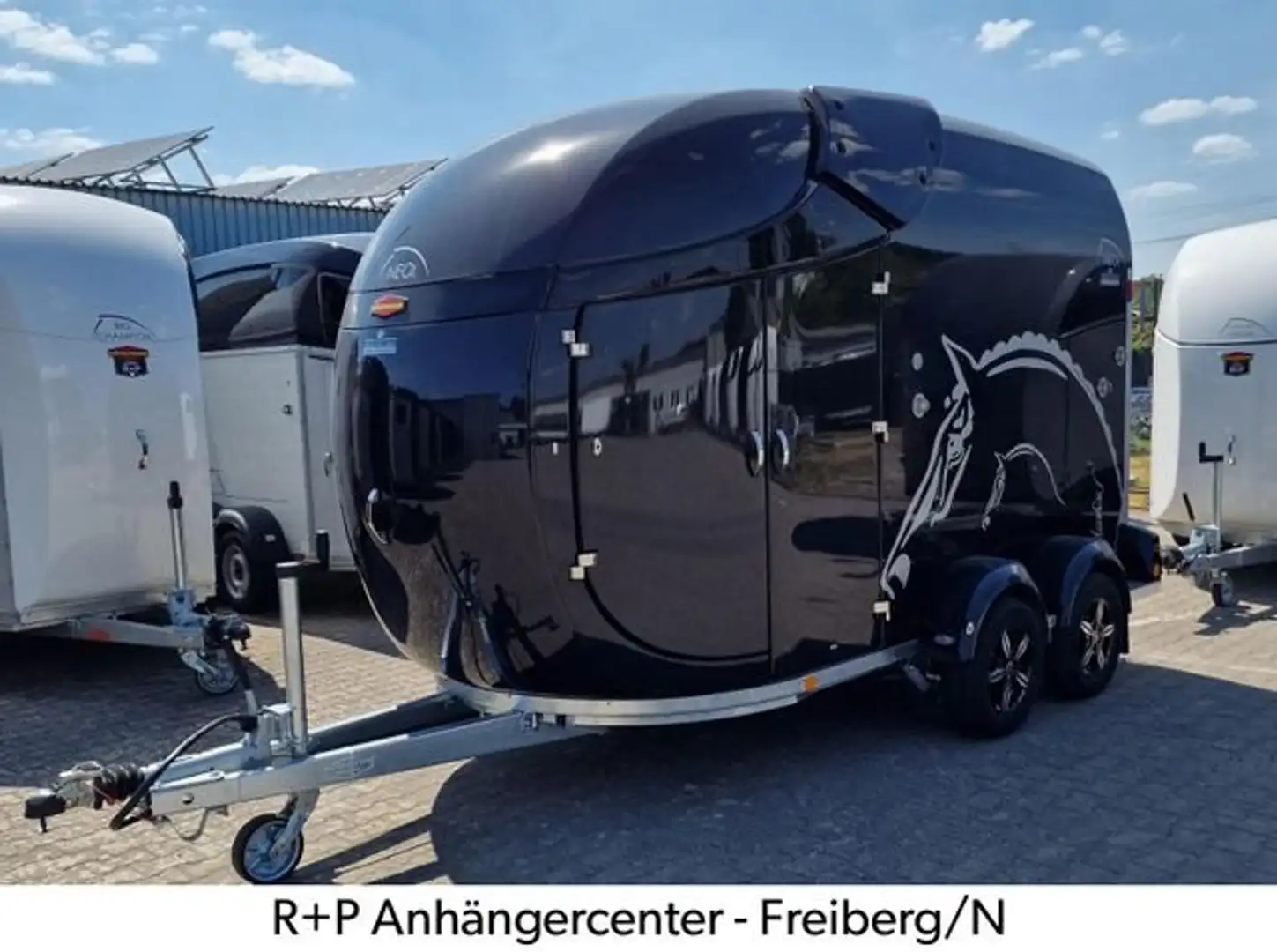 Böckmann NEO L SKA Schwarz Vollpoly 2-Pferdeanhänger NEU Schwarz - 2