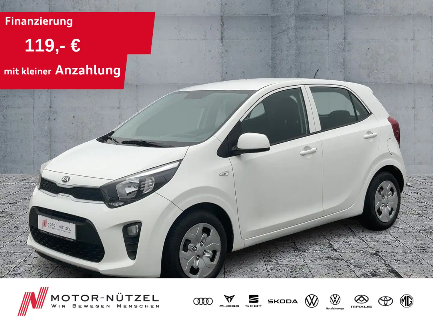 Kia Picanto 1.0 EDITION MFA+MFL+NSW+SHZ+LENKRAD BEH. Weiß - 1