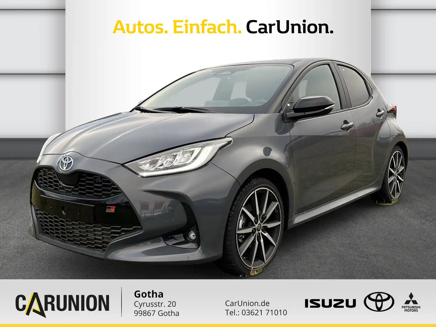 Toyota Yaris GR Sport Kam/PDC/LED/Carpl/Sitzhzg Grijs - 1