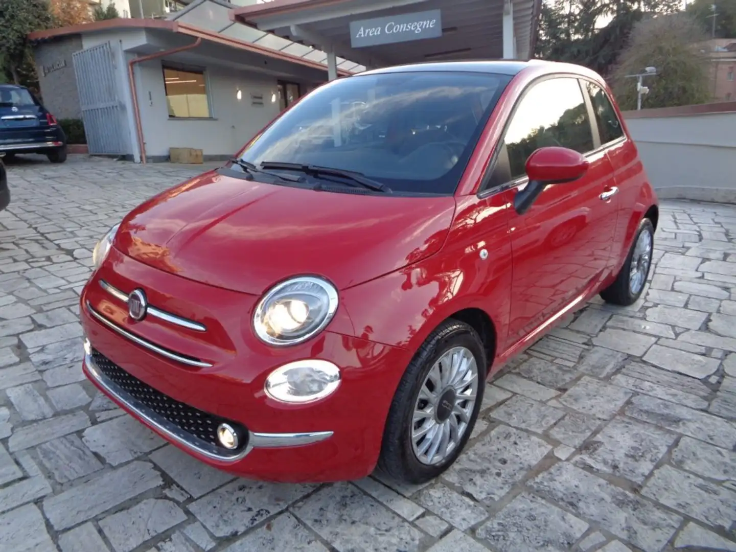 Fiat 500 1000 HYBRID 70 CV CARPLAY CLIMAUTO PDC TETTO Rosso - 2