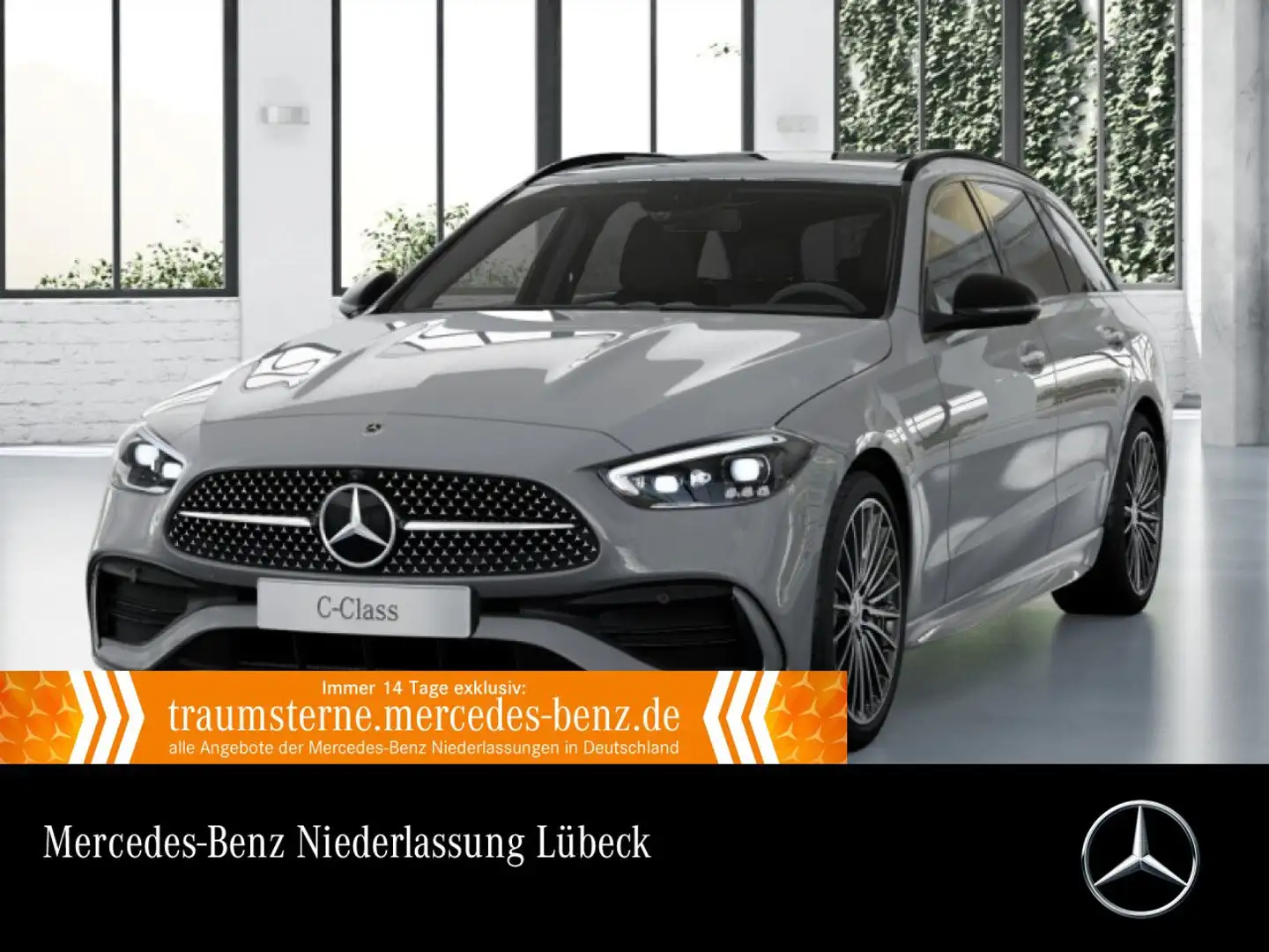Mercedes-Benz C 200 T 4M AMG+NIGHT+PANO+360+AHK+BURMESTER+19"+9G Grau - 1