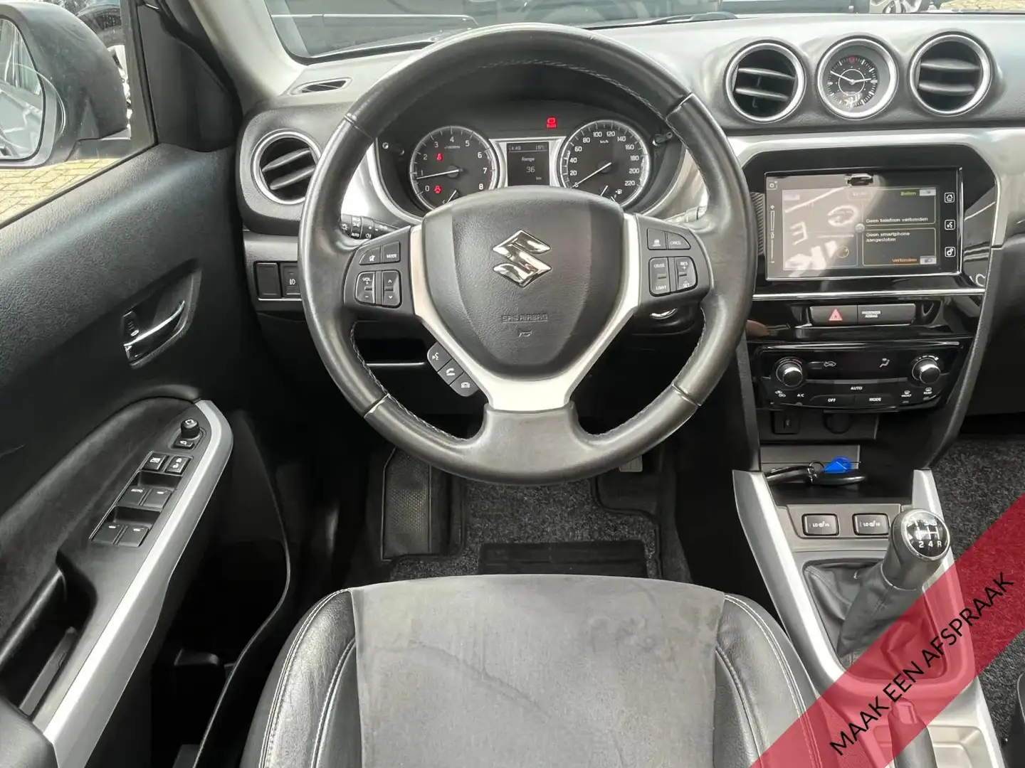 Suzuki Vitara 1.6 120PK Clima,Cruise,Panodak,NaviLeder/Alcantara Grijs - 2