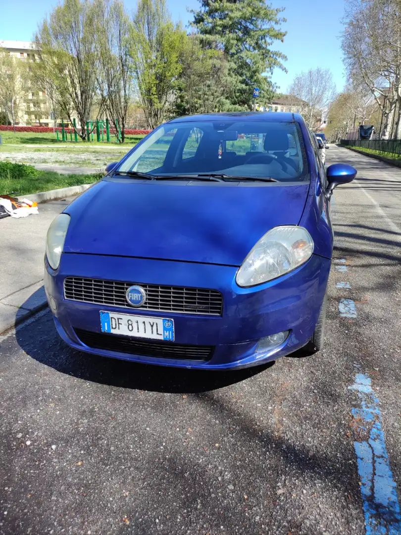 Fiat Grande Punto 5p 1.4 sjt 16v Emotion 95cv Синій - 1