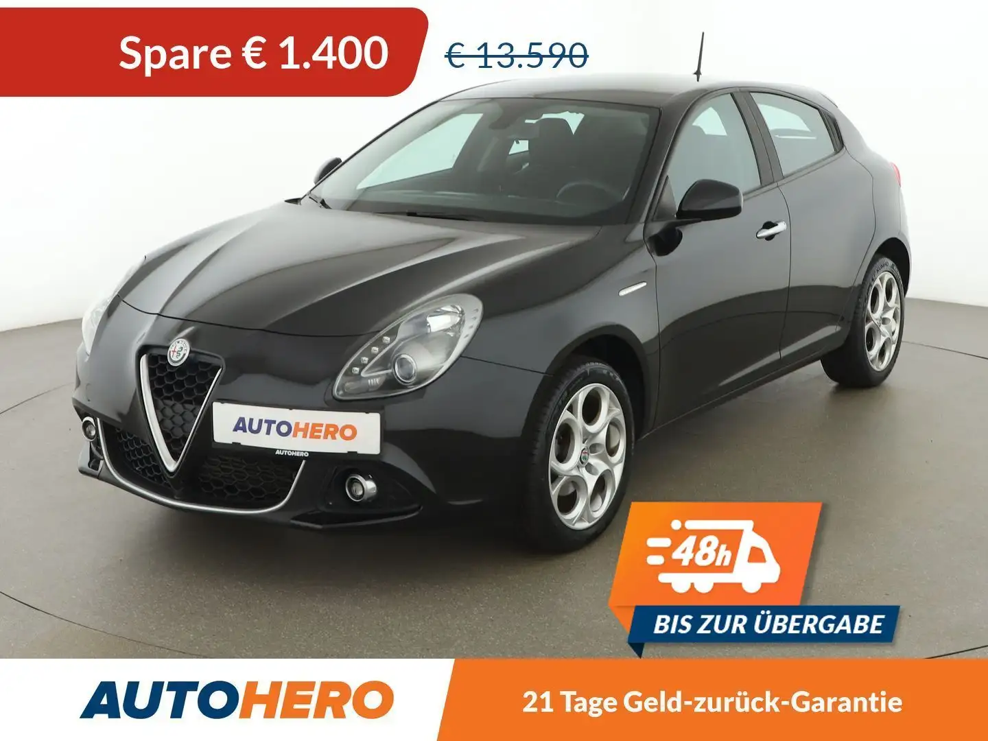 Alfa Romeo Giulietta 1.4 Turbo Super *TEMPO*BT*KLIMAAUTO*SHZ* Schwarz - 1