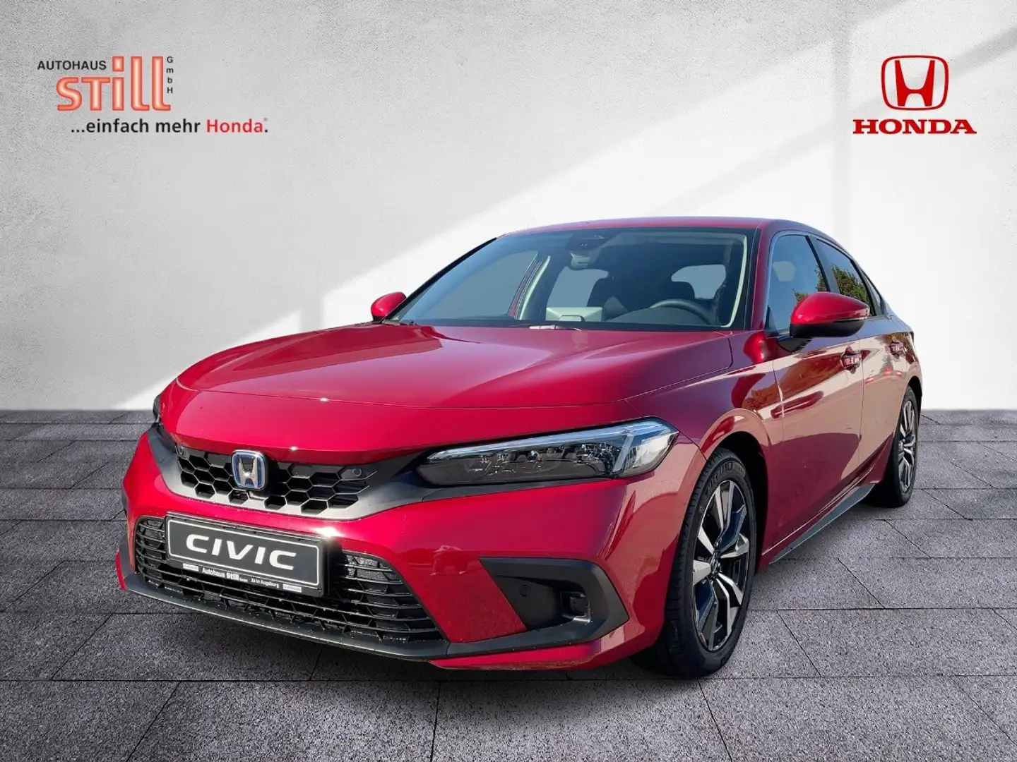Honda Civic e:HEV 2.0 Elegance Navi*Kamera*Sitzheiz.* Rot - 2