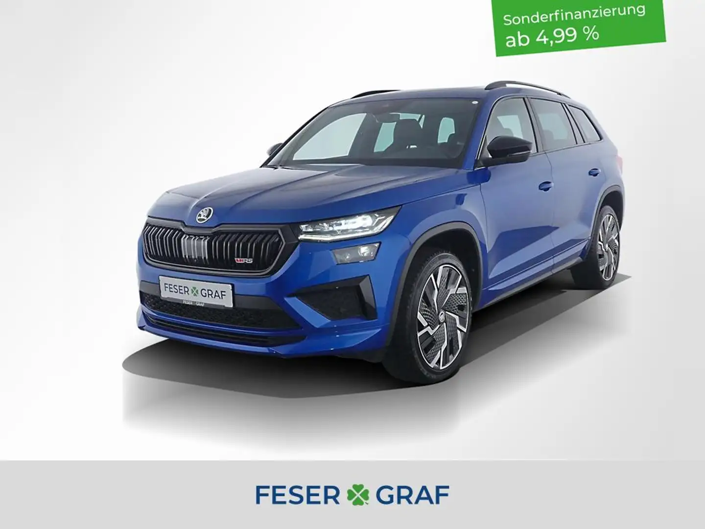 Skoda Kodiaq RS 2.0 TSI 4x4 DSG LED/AHK/RearView/ACC Blau - 1