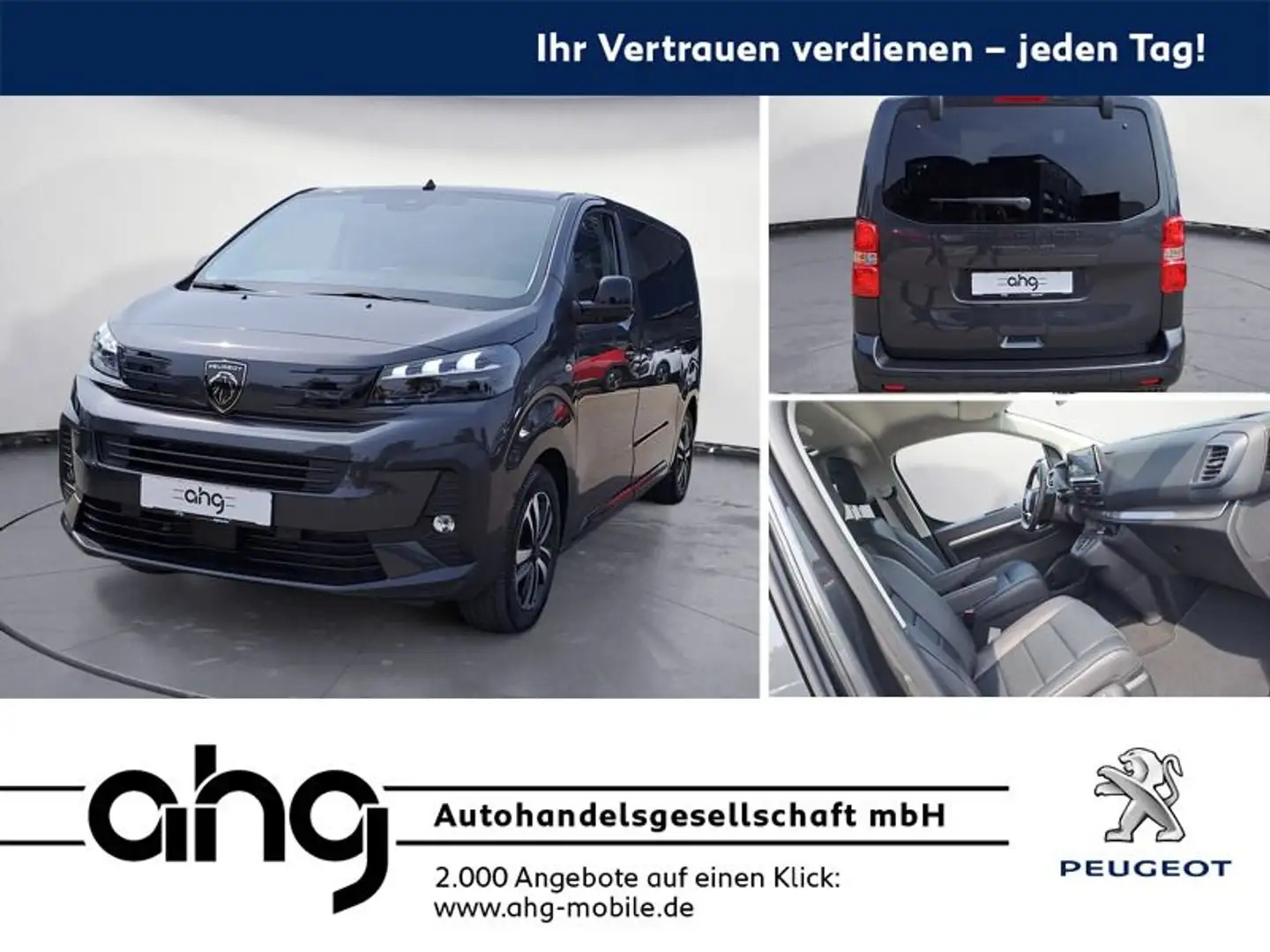 Peugeot Traveller Allure L2 BlueHDI 180EAT8 Design Allur Gris - 1