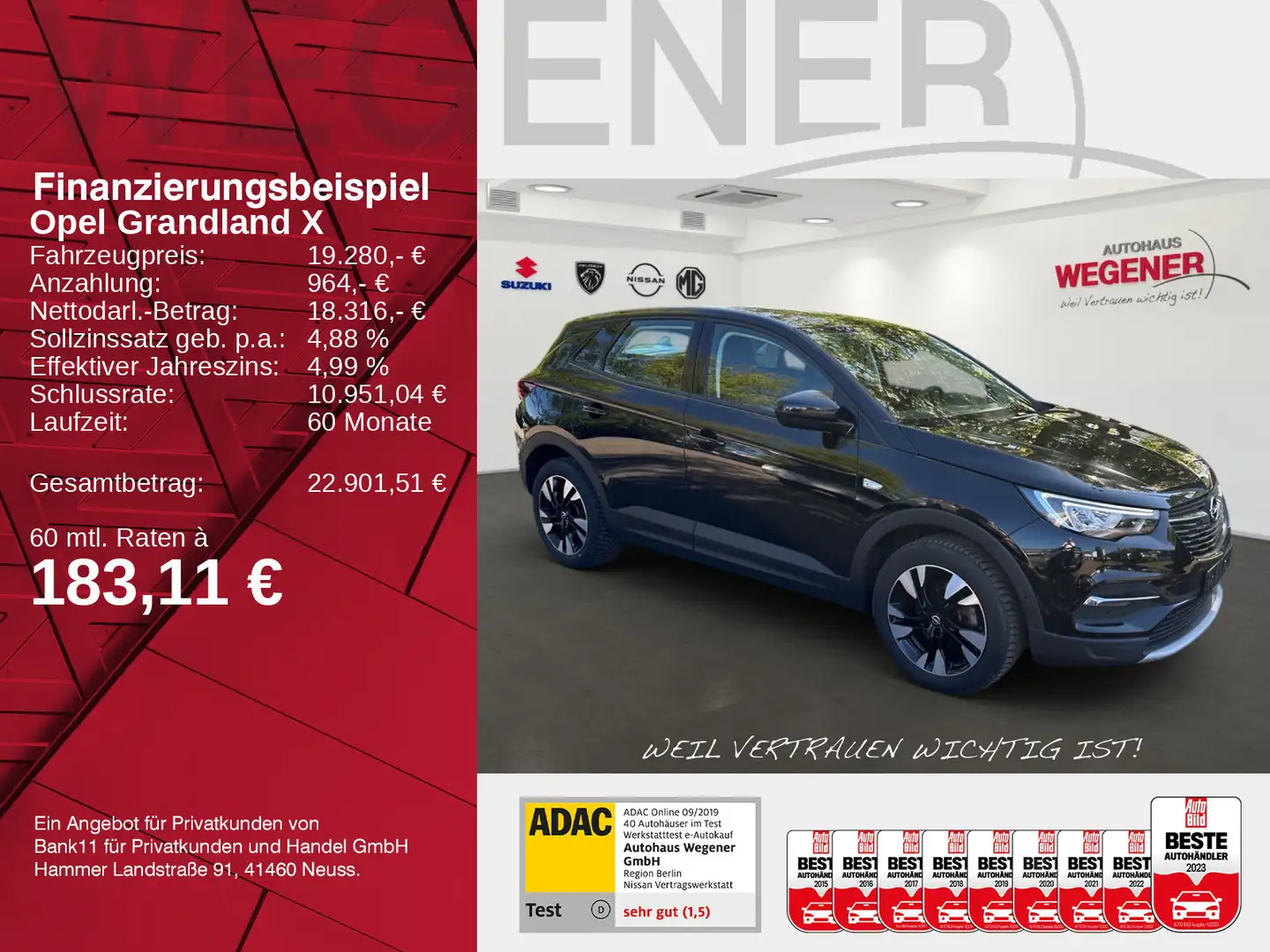 Opel Grandland X GRANDLAND X BUSINESS AT LED NAVI SHZ LHZ KAMERA Noir - 2