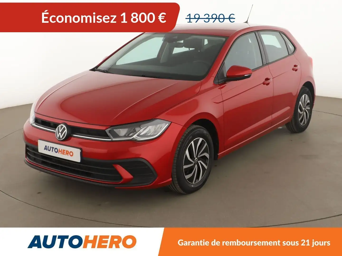 Volkswagen Polo 1.0 TSI Life DSG7 Rouge - 1