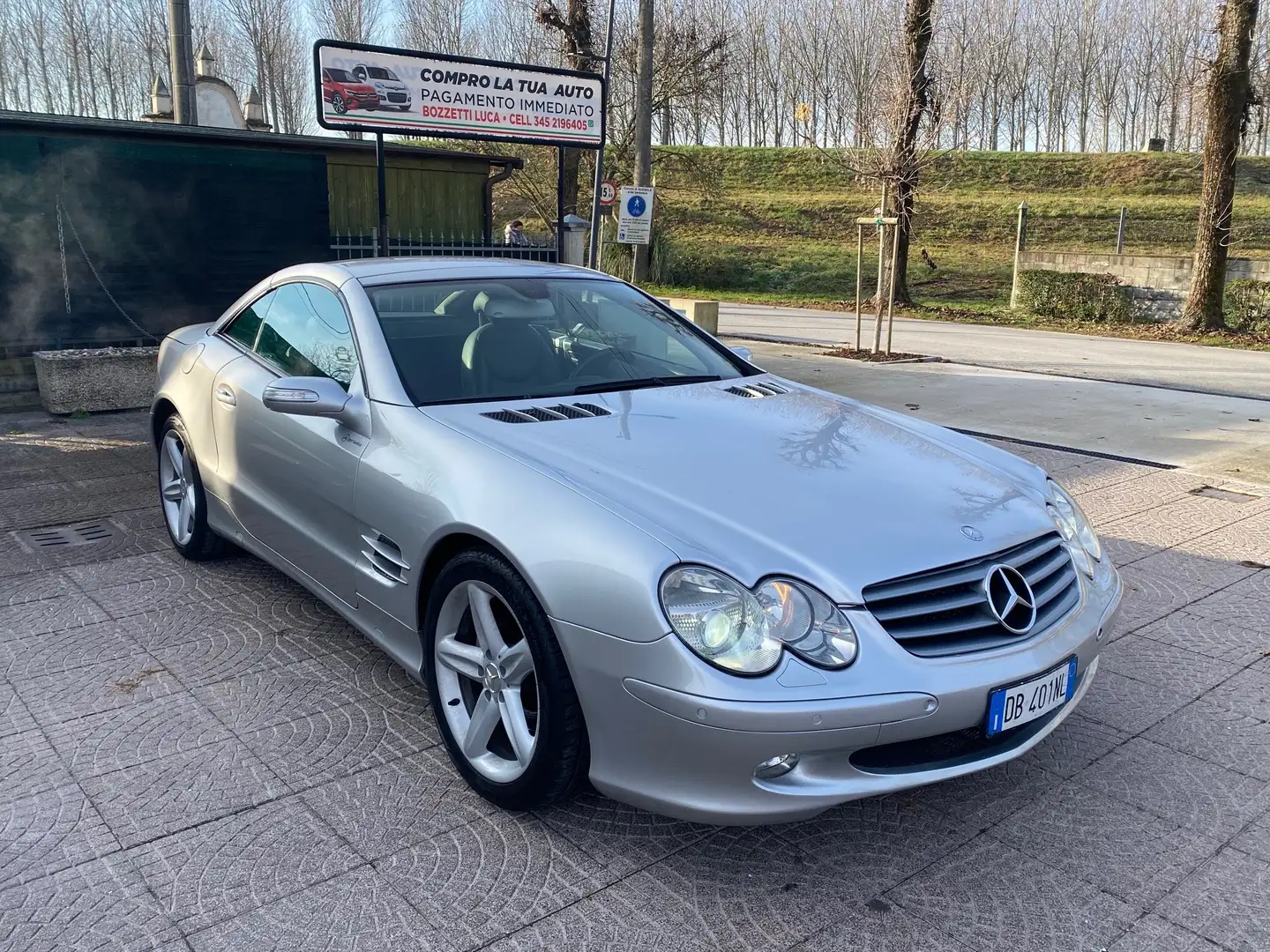 Mercedes-Benz SL 350 R230 3.7 V6, TAGLIANDI MERCEDES, GOMME NUOVE Argent - 1