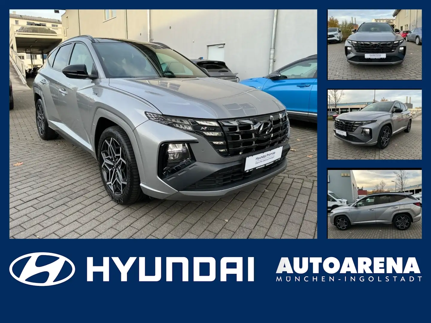 Hyundai TUCSON 1.6 T-GDI N Line SItzlüftung, Allrad, Pano Zilver - 1