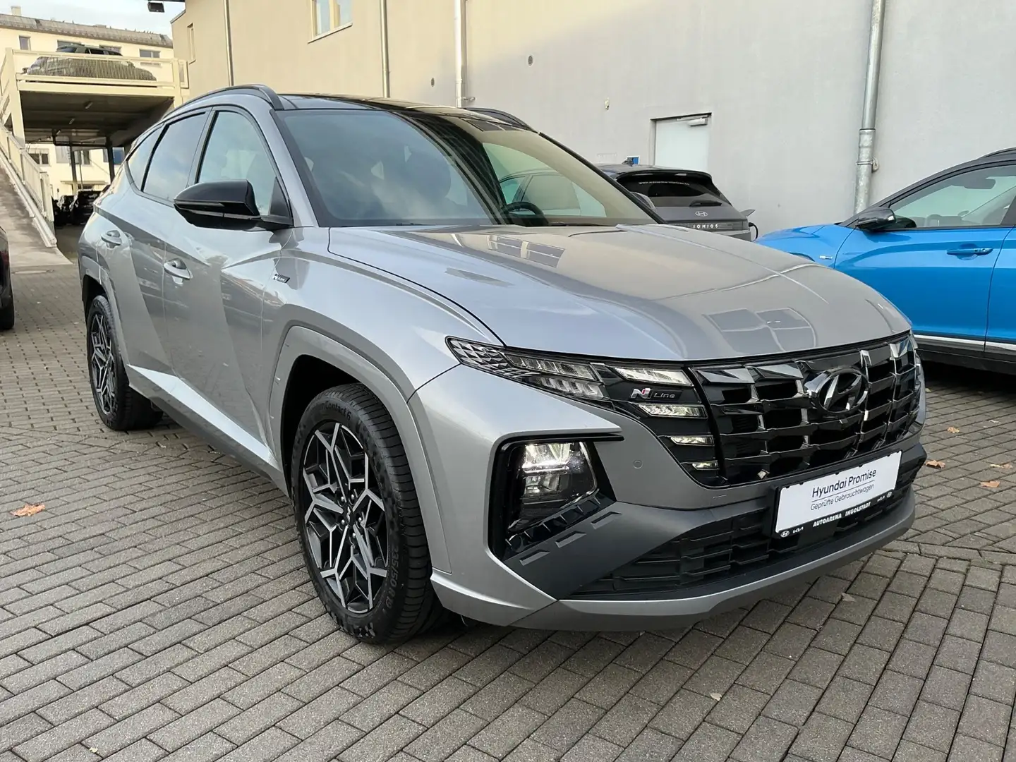 Hyundai TUCSON 1.6 T-GDI N Line SItzlüftung, Allrad, Pano Zilver - 2