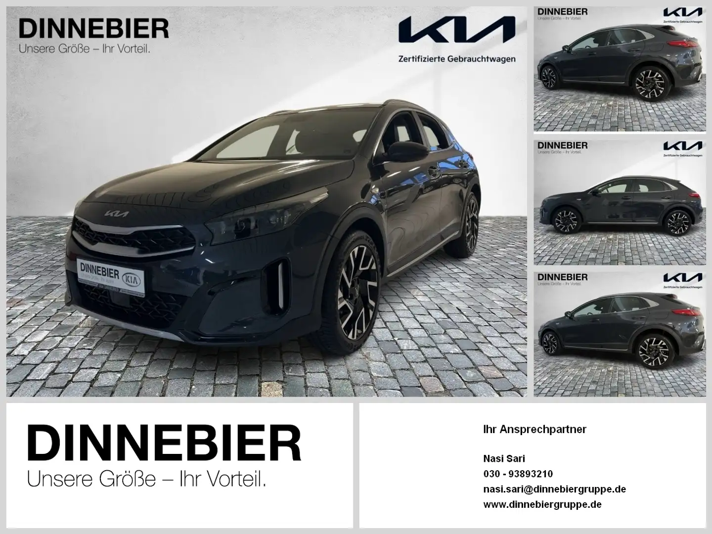 Kia XCeed 1.5T Vision LED+Navigation+Kamera+SHZ Grau - 1