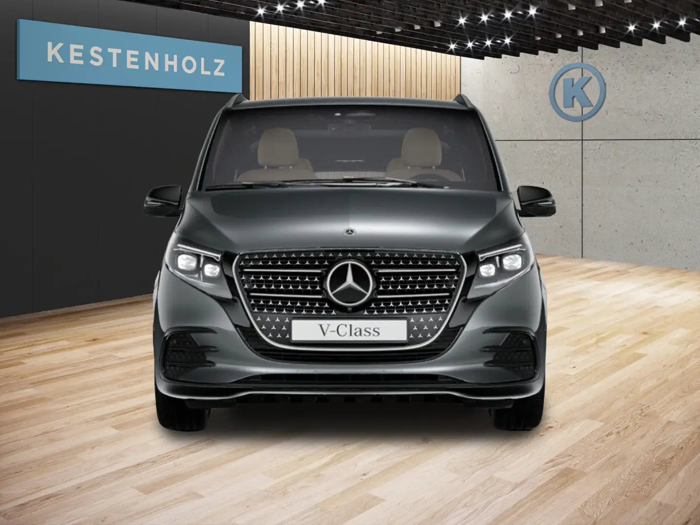 Mercedes-Benz V 300 V 300 d 4M Lang AMG*AHK*PANO*RANGIE*6-SITZ*AIRMA Grau - 2