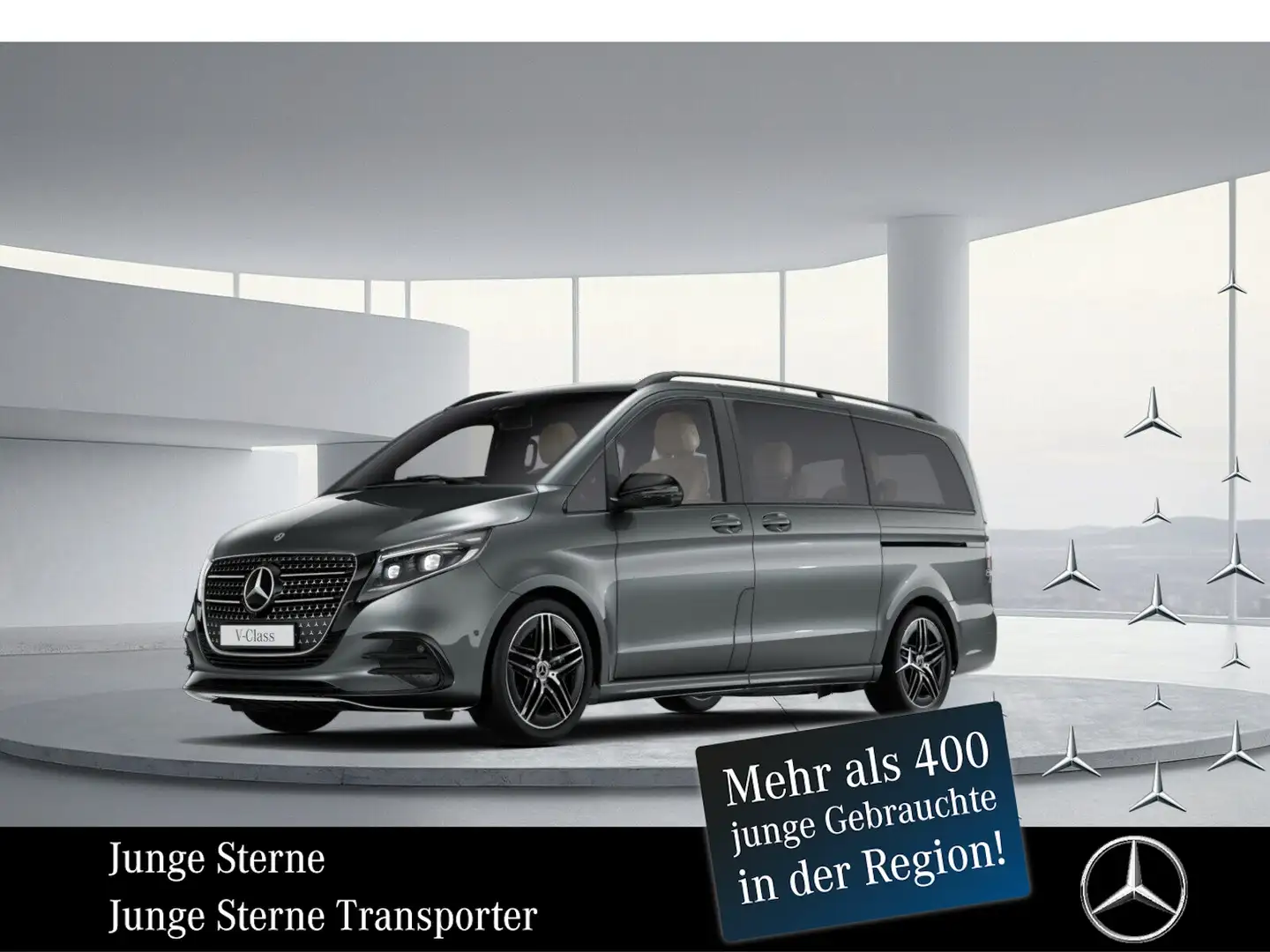 Mercedes-Benz V 300 d 4MATIC AVANTGARDE Lang *AMG*AHK*LED*SHZ* Grau - 1