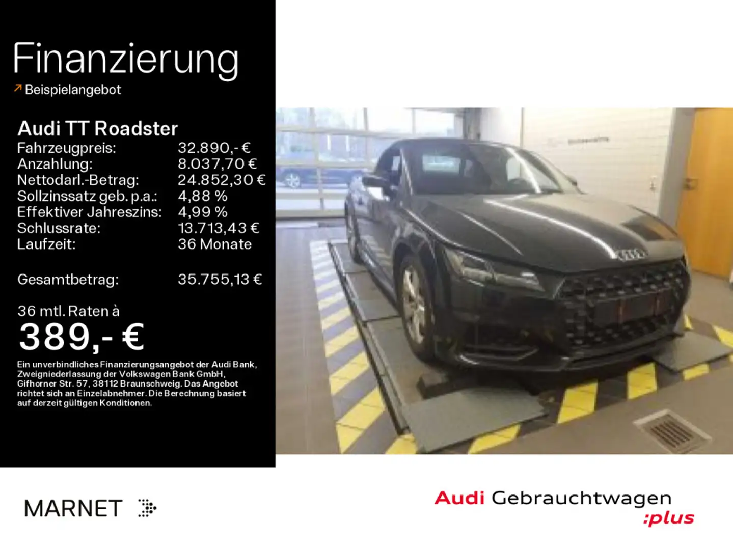Audi TT 45 TFSI*Navi*LED*Alu*PDC*Virtual Coc Schwarz - 1