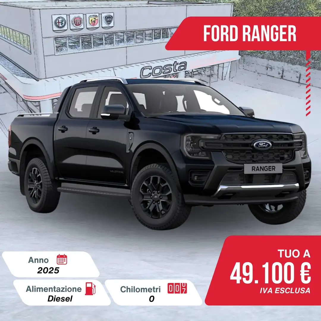 Ford Ranger Ranger 3.0 ECOBLUE aut. 240 CV DC Wildtrak 5 posti Blu/Azzurro - 1