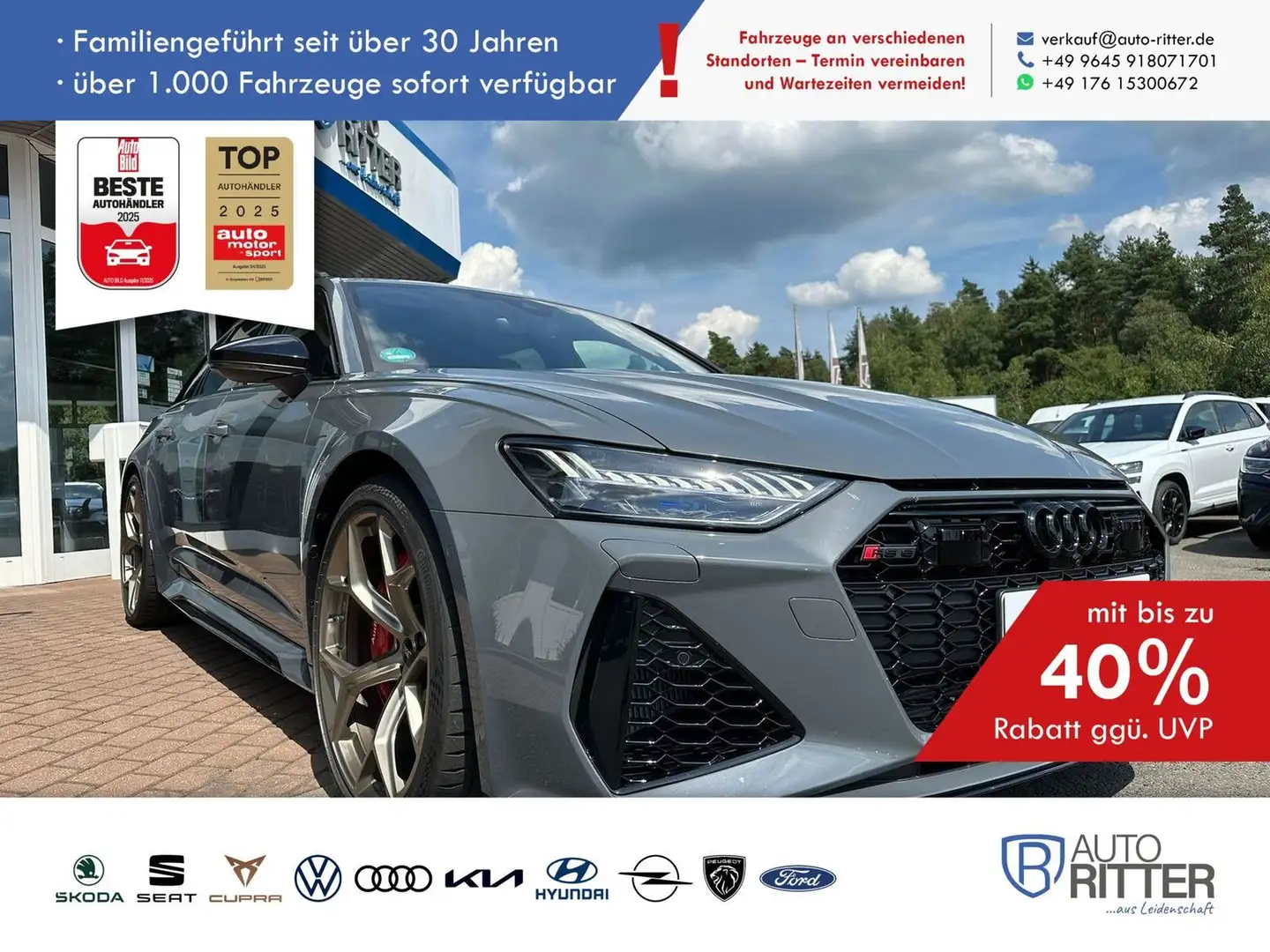 Audi RS6 Avant performance RS-Dynamik-Plus Individ... Grau - 1