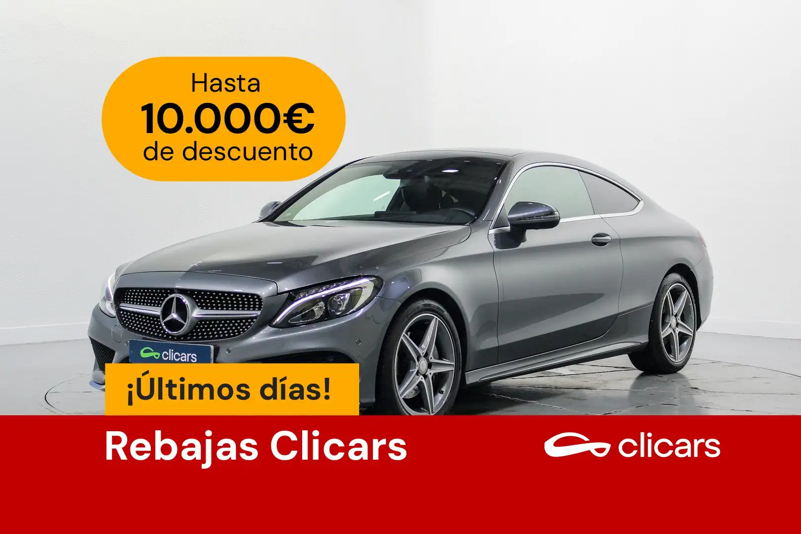 Mercedes-Benz C 200 Coupé 7G-Tronic Grijs - 1