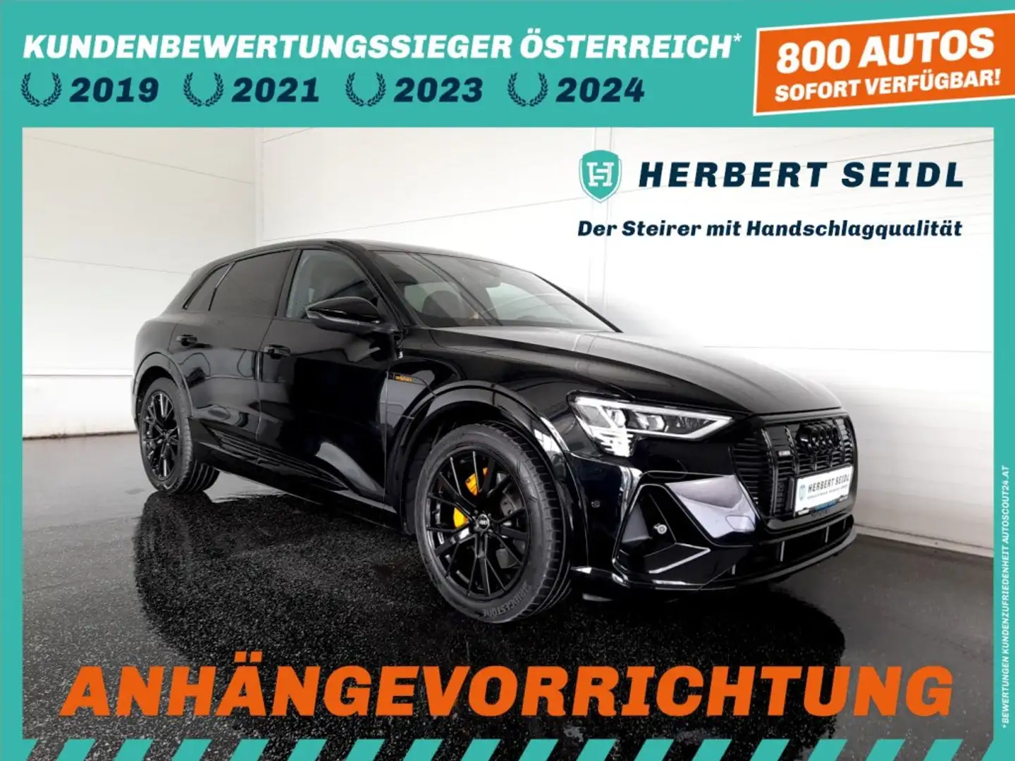 Audi e-tron 55 QUATTRO S-LINE BLACK EDITION *NP. € 100.513,-- / SKY / 21 ZOLL / AHV & KAMERA / ASS PAKET TOUR / LICHTPAKET PLUS* Schwarz - 1