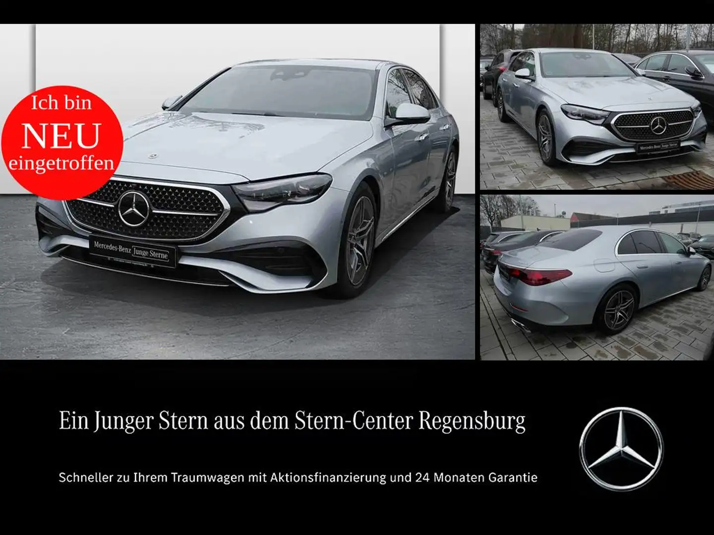 Mercedes-Benz E 450 d 4M Limo+AMG+DISTRONIC+DIGITAL LIGHT+360° Argent - 1