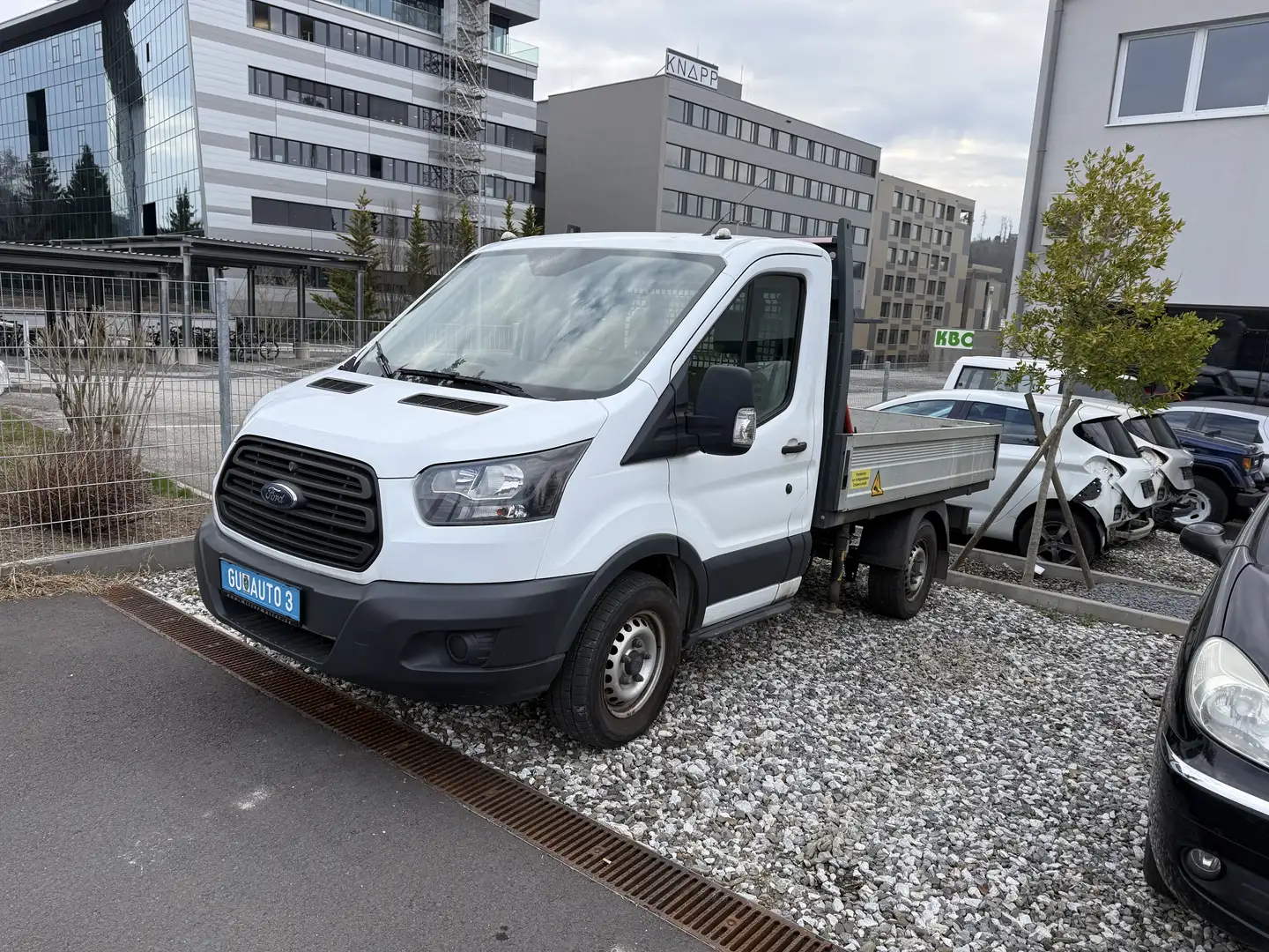 Ford Transit Pritsche mit 1000kg Kran Weiß - 2