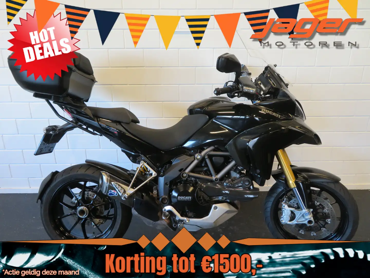 Ducati Multistrada 1200 S KOFFER Zwart - 1
