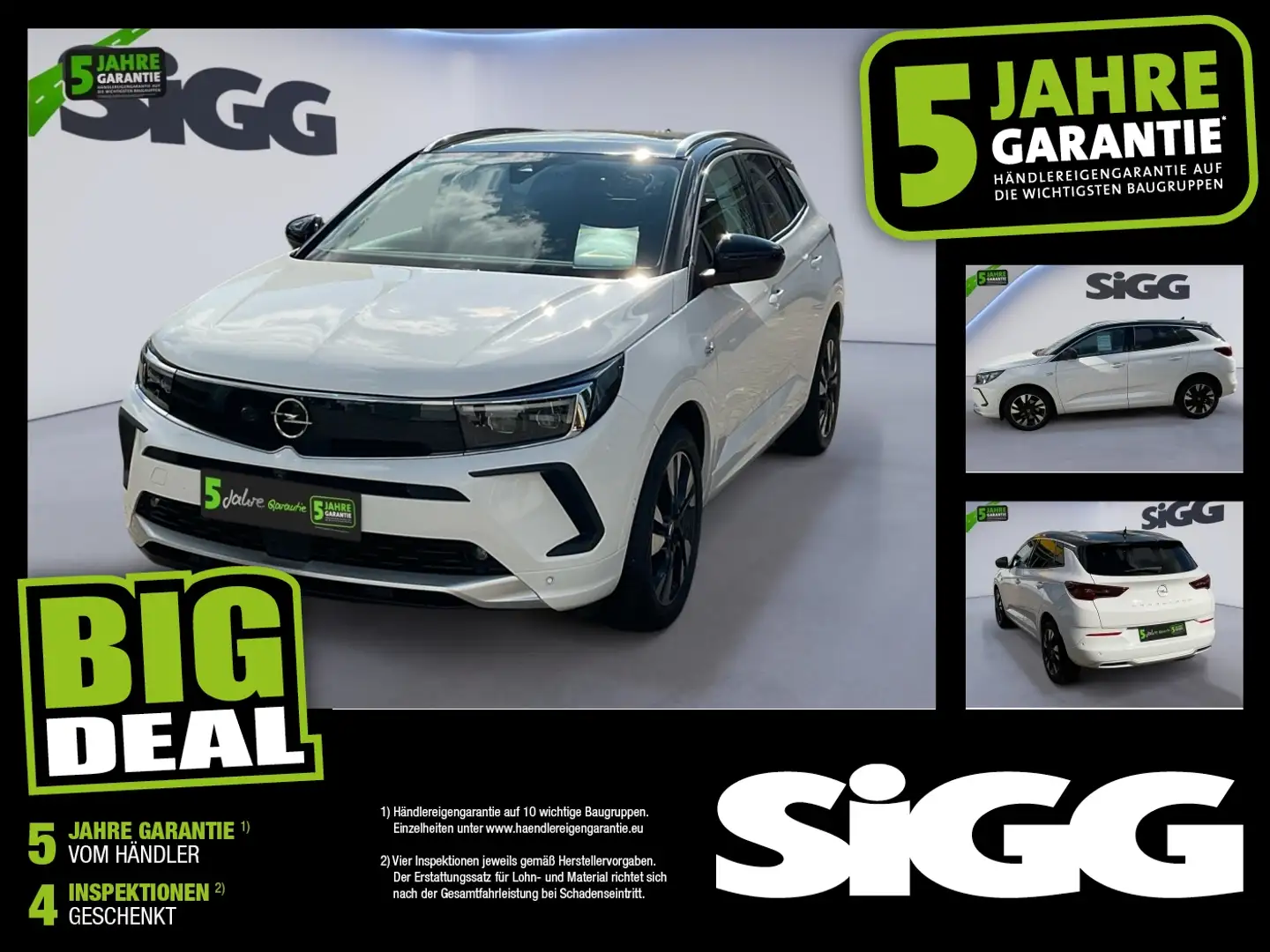 Opel Grandland 1.5 D Ultimate 2xKlima 360 AUT KeyLess Weiß - 1