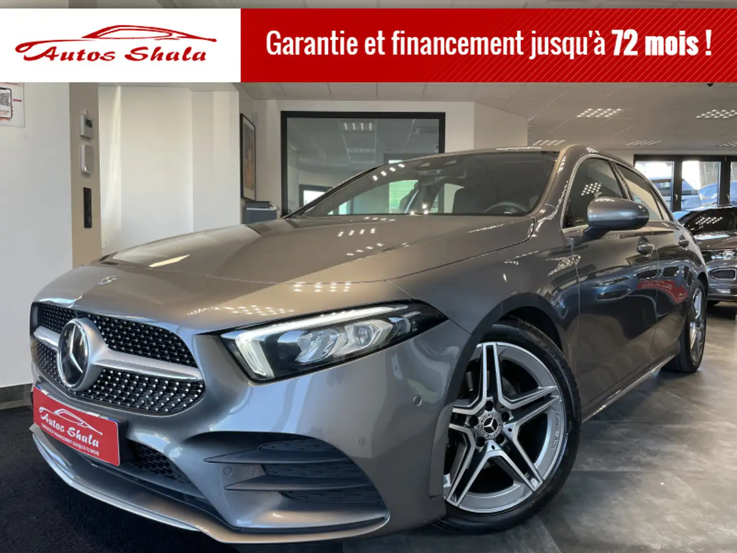 Mercedes-Benz A 200 200 163CH AMG LINE 7G-DCT Gris - 1