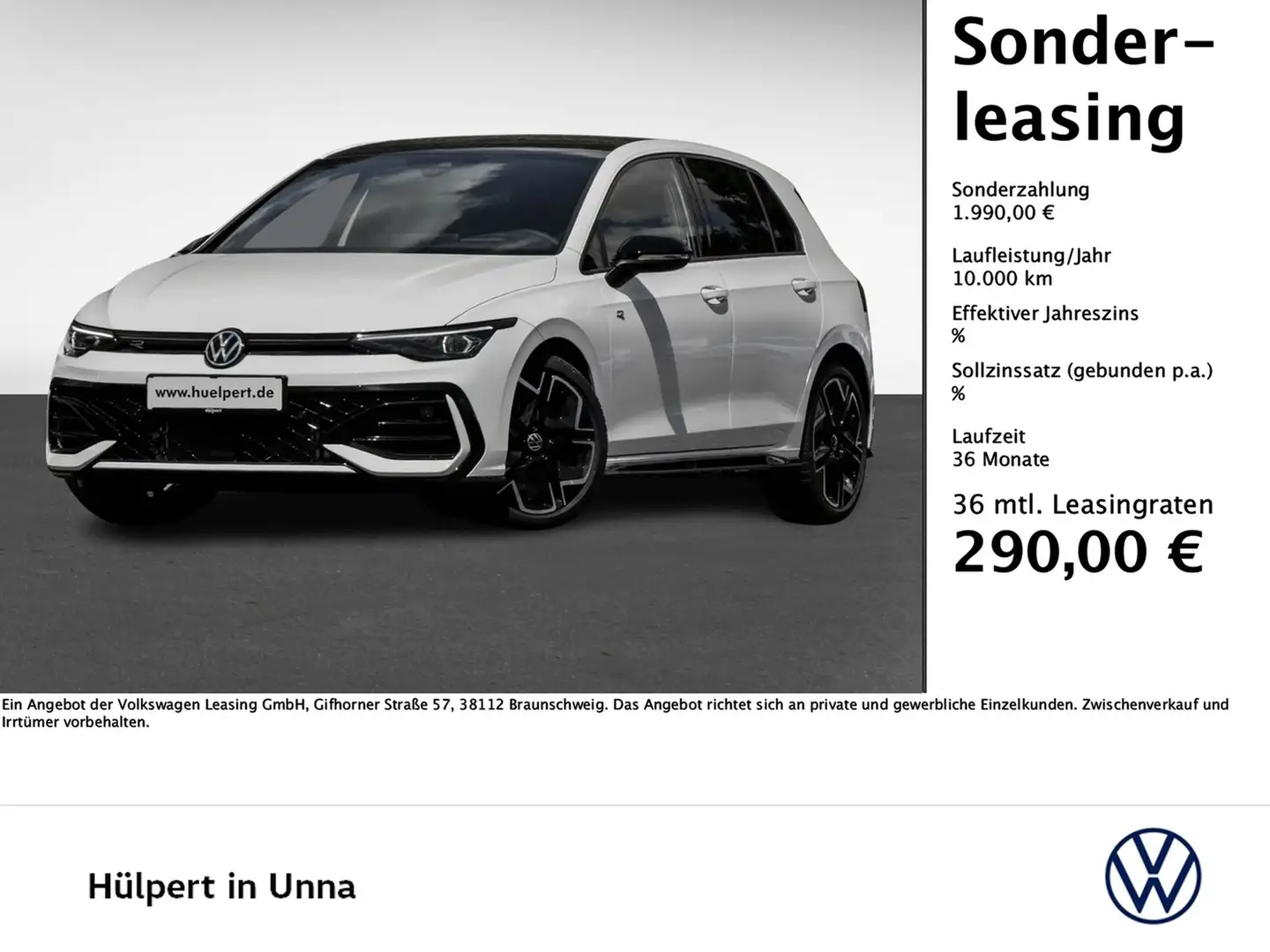 Volkswagen Golf 1.5 R-LINE DSG BLACKSTYLE MATRIXLED LM18 Blanc - 1