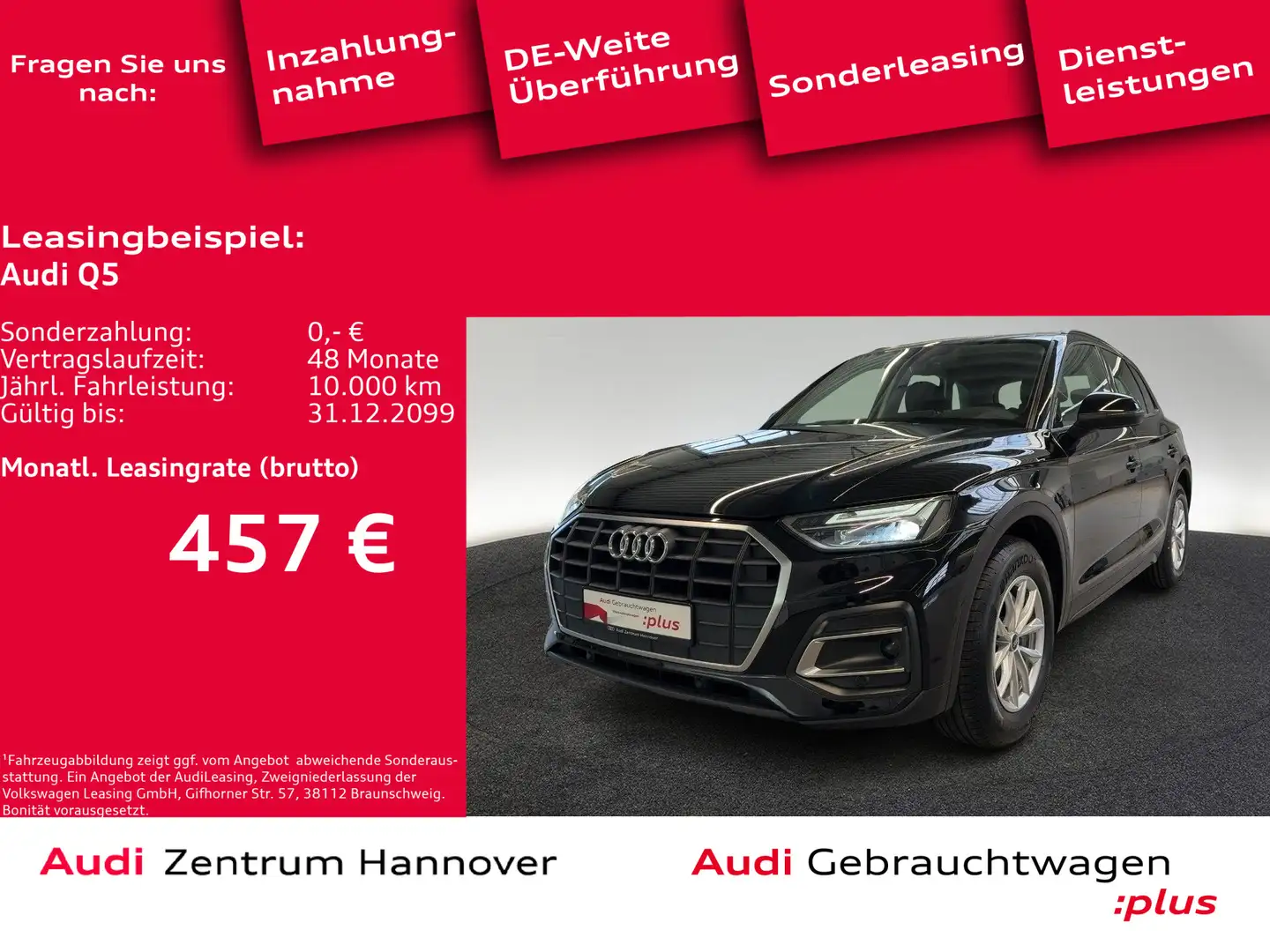 Audi Q5 35 TDI HuD Leder Navi virtual LED Zwart - 1
