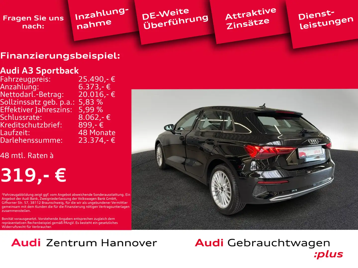 Audi A3 e-tron Advanced 40 TFSI LED AHK vir Schwarz - 2